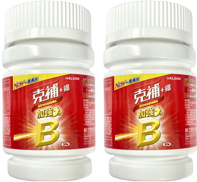 克補 加鐵加強錠, 30顆, 2罐