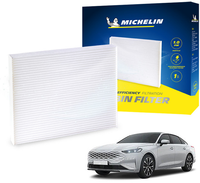 미쉐린 차량용 에어컨필터 PM1.0 12호 K8 2021년 4월~, 1개, CF-0112