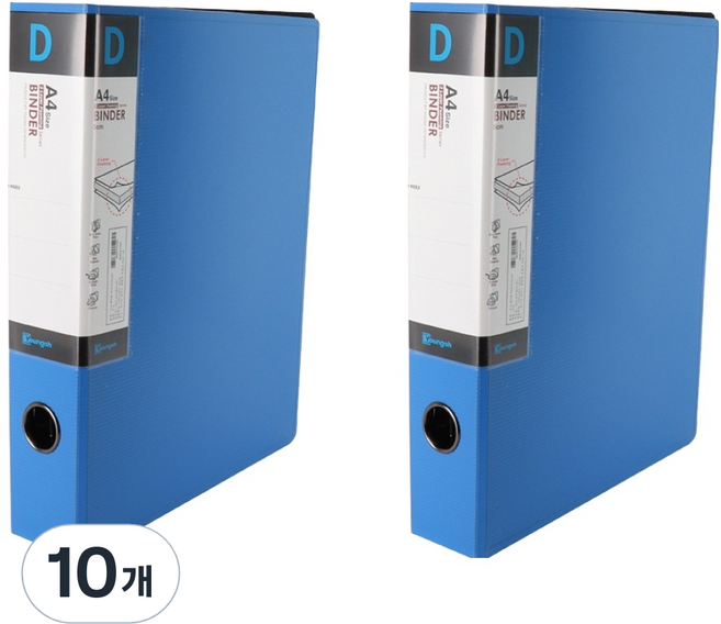 영오 신소재 D링 바인더 A4 3cm, 10개, 블루