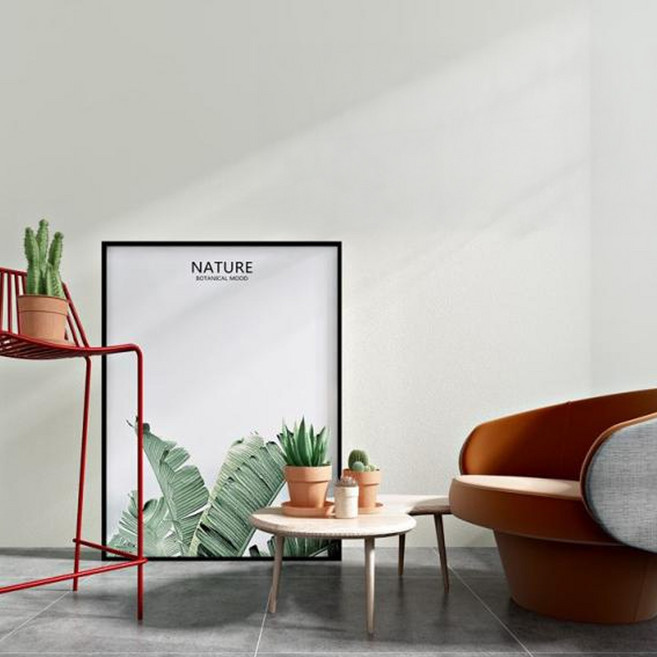 WA. WALL ART 莫蘭迪奶茶色壁貼 防水壁紙, 莫蘭迪奶白