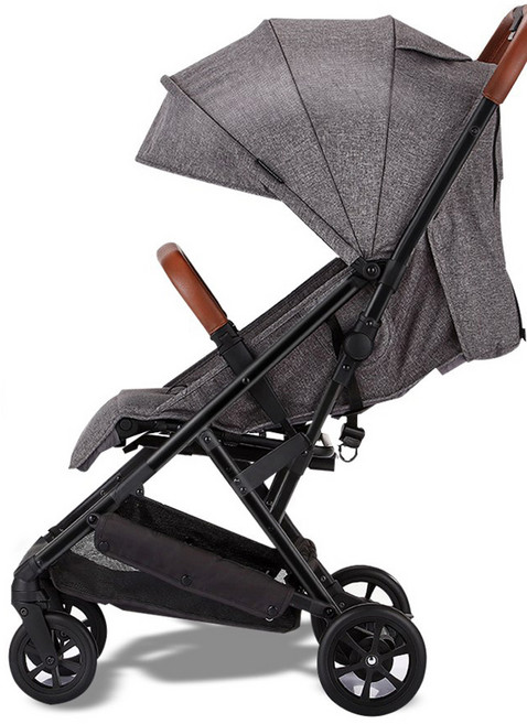 에어보스 기내반입 캐리어 유모차 V90 + 컵홀더 + 보관가방 세트, 모던그레이