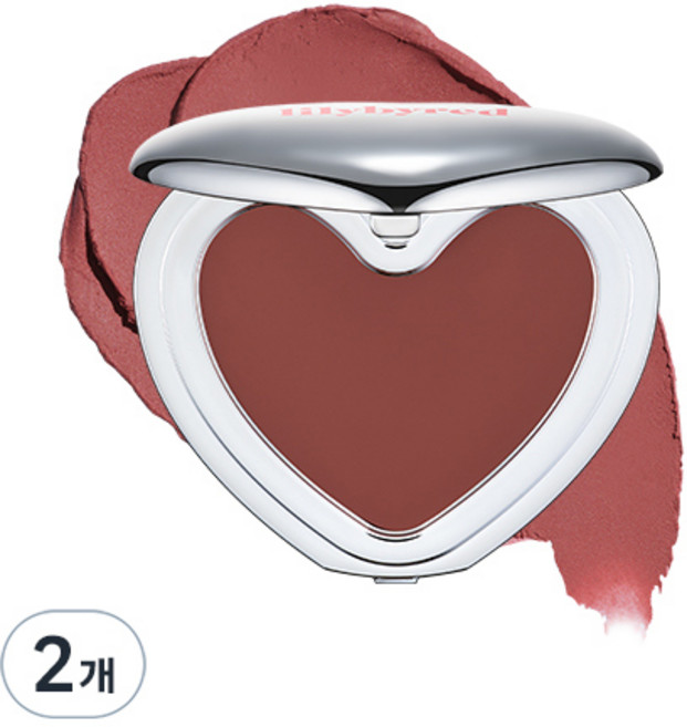 릴리바이레드 러브빔 무스 치크 3.8g, 06 석류무스, 2개