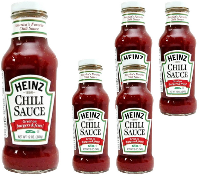 하인즈 칠리맛 소스, 340g, 5개