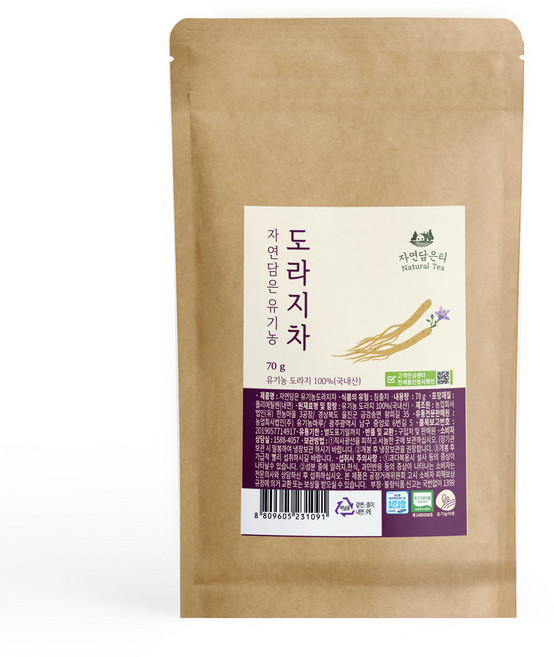 자연담은티 도라지차, 70g, 1개