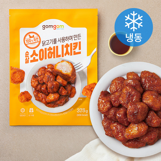 곰곰 순살 소이허니치킨 (냉동), 375g, 1개
