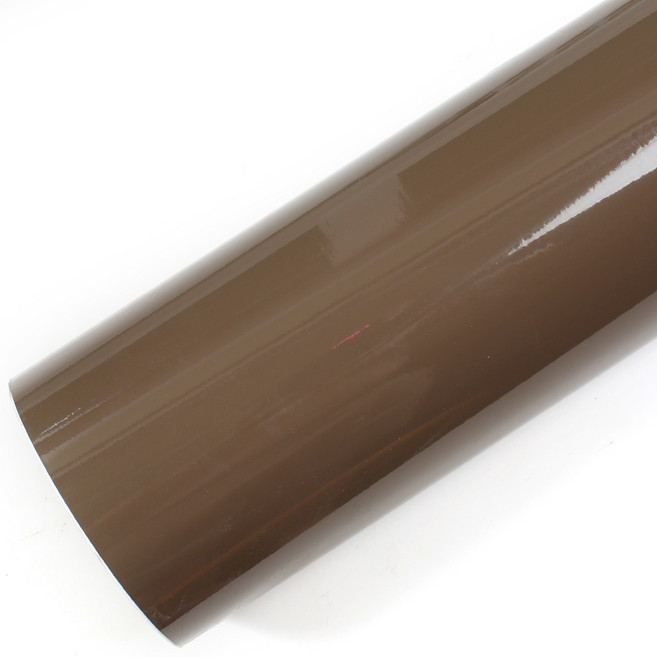 로즈로사 하이글로시 인테리어필름 솔리드 브라운 유광시트지, PGS404, 폭 60cm x 길이 50m