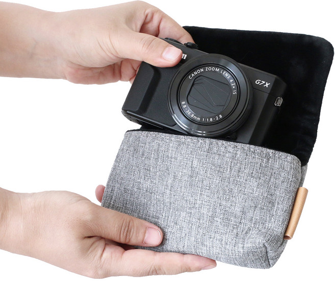 Sony RX100 / Canon G7 xmark 2 / 3 / Ricoh GR2 / 3 口袋相機包, 灰色