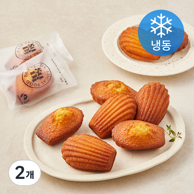 공정무역 우리밀 수니 마들렌 레몬 (냉동), 32g, 2개, 10개입