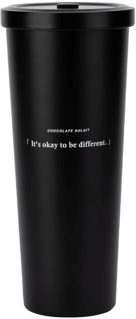 Oolab 良杯製所 莫蘭迪系列 二代不鏽鋼吸管杯, 巧克力歐蕾, 850ml, 1個