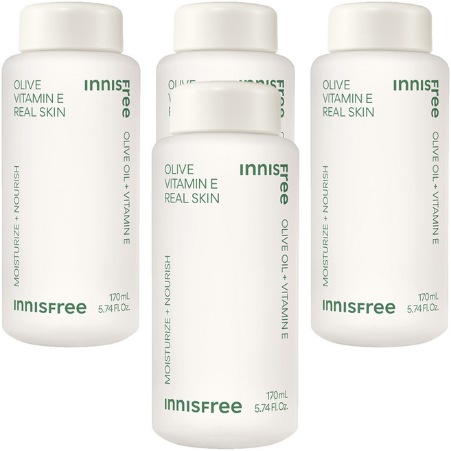 INNISFREE 橄欖維他命E化妝水, 4瓶, 170ml