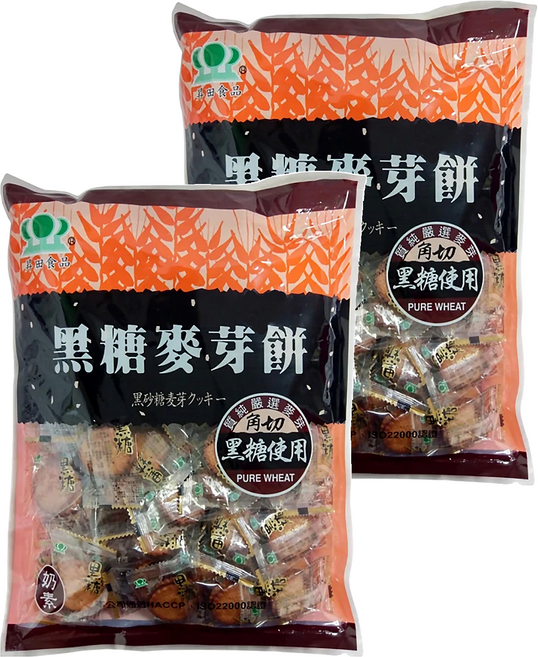 昇田食品 黑糖麥芽餅, 150g, 2袋