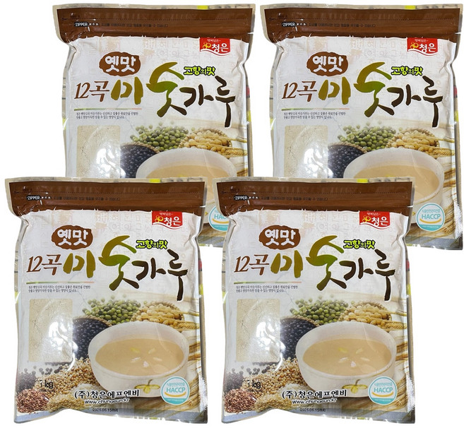 청은에프엔비 옛맛 12곡 미숫가루, 4개, 1kg