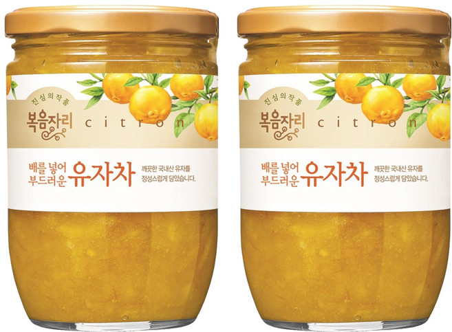 복음자리 배를 넣어 부드러운 유자차, 620g, 1개입, 2개