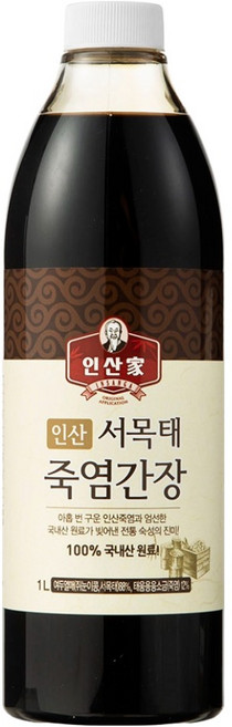 인산가 서목태 죽염간장, 1L, 1개