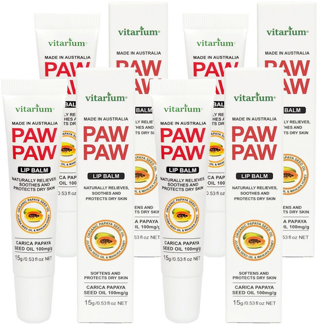 비타리움 포포 립밤, 15g, 4개