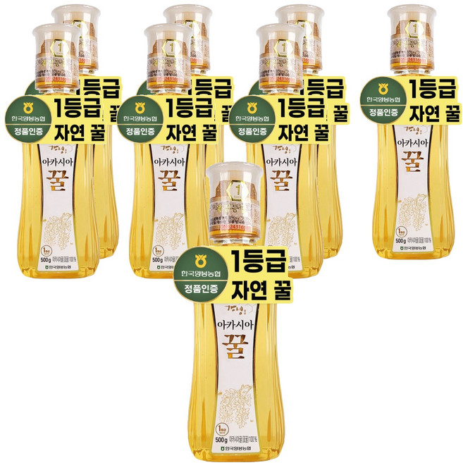 한국양봉 아카시아 꿀, 500g, 8개