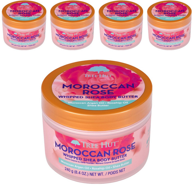 트리헛 휩 시어 바디크림 모로칸로즈, 5개, 240g