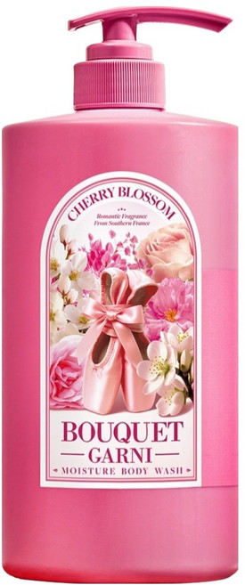 부케가르니 모이스처 바디워시 체리블라썸, 1L, 1개