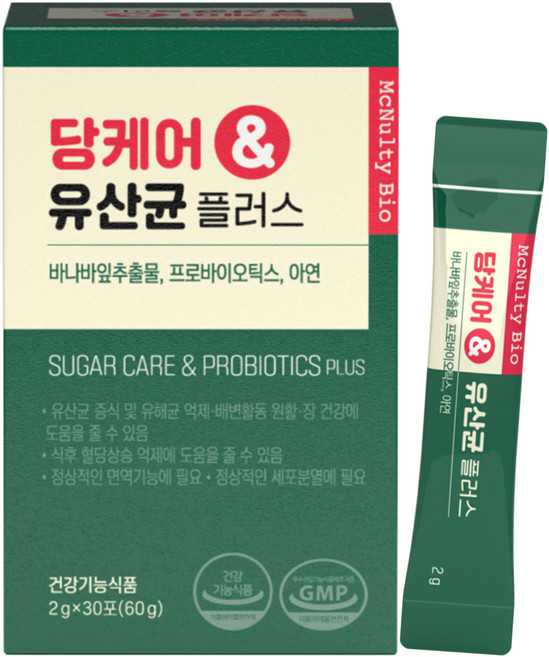 맥널티바이오 당케어 유산균 플러스, 60g, 1개