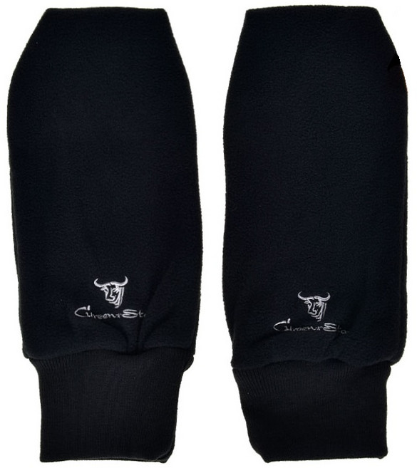 GREENSTAR 방한 기모안감 오픈형 벙어리장갑, 블랙, 1세트