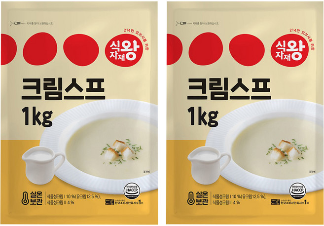 식자재왕 크림스프, 1kg, 2개
