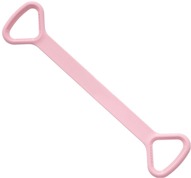 한봄누리 필라테스 요가 튜빙 스트레칭 홈트 근력운동 실리콘 밴드, 핑크, 1개