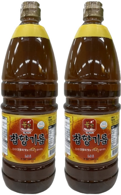 불로 참향기름, 1.8L, 2개
