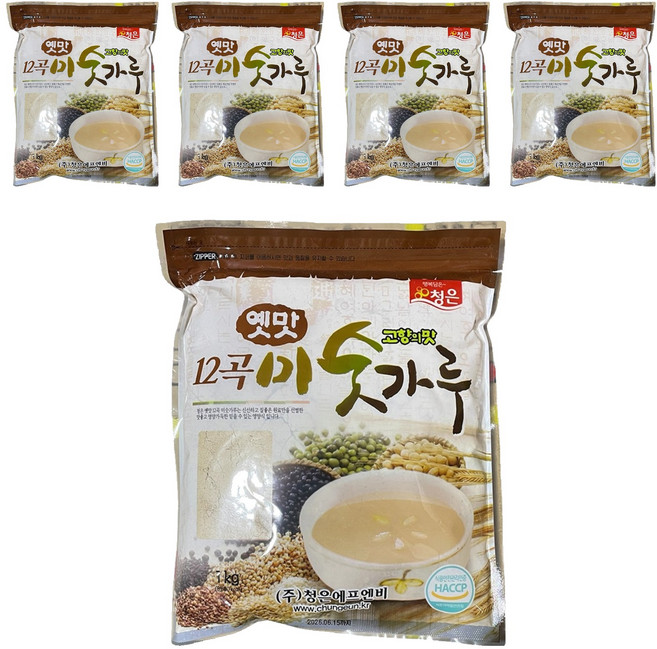 청은에프엔비 옛맛 12곡 미숫가루, 5개, 1kg