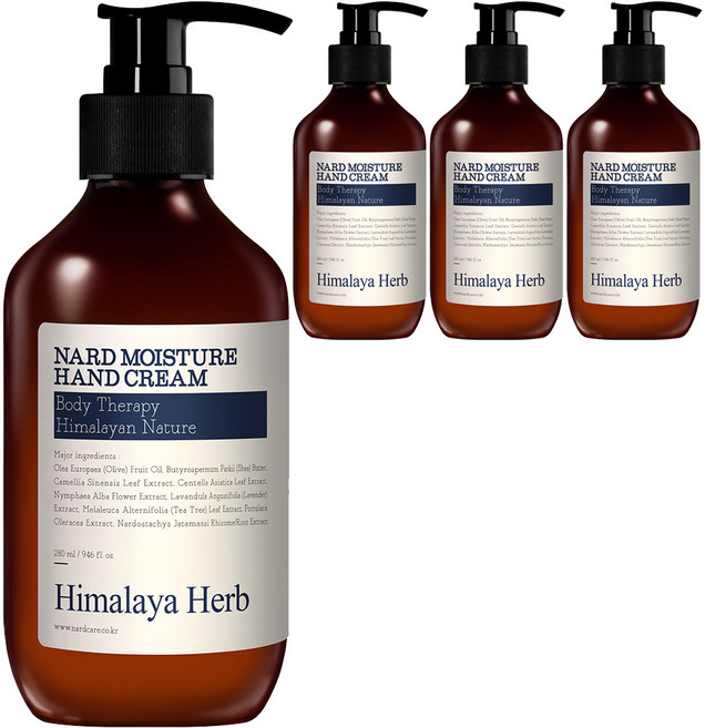 나드 모이스처 핸드크림 라벤더머스크향, 280ml, 4개