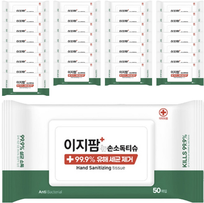이지팜 손소독 티슈, 50매, 30개