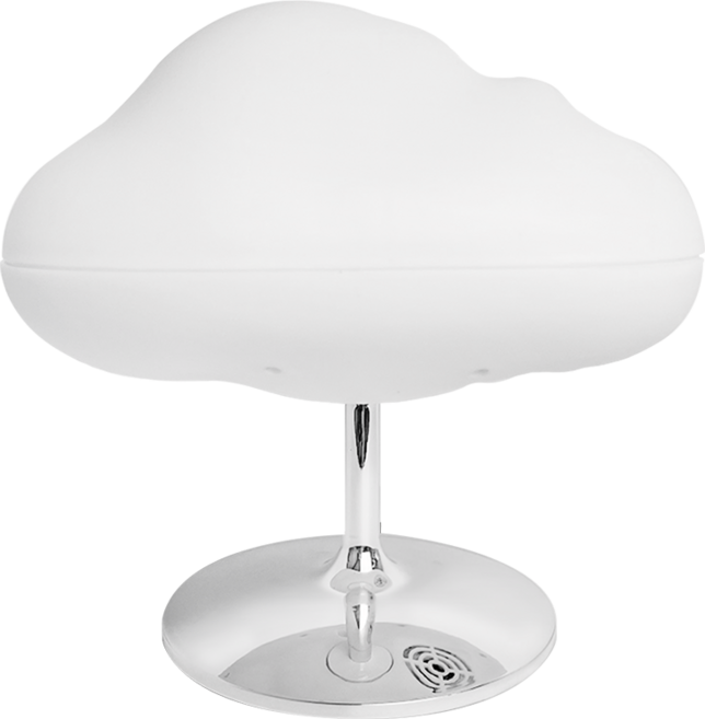 부이 구름 무드등 인테리어 가습기 오브제, B3HU-12S-SV, Silver