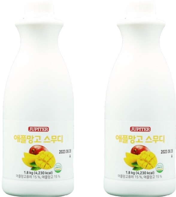 쥬피터 애플망고 스무디잼, 1.8kg, 2개