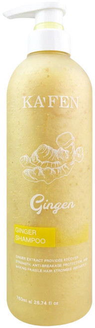 KA'FEN 卡氛 生薑韌髮頭皮洗髮精, 760ml, 1瓶