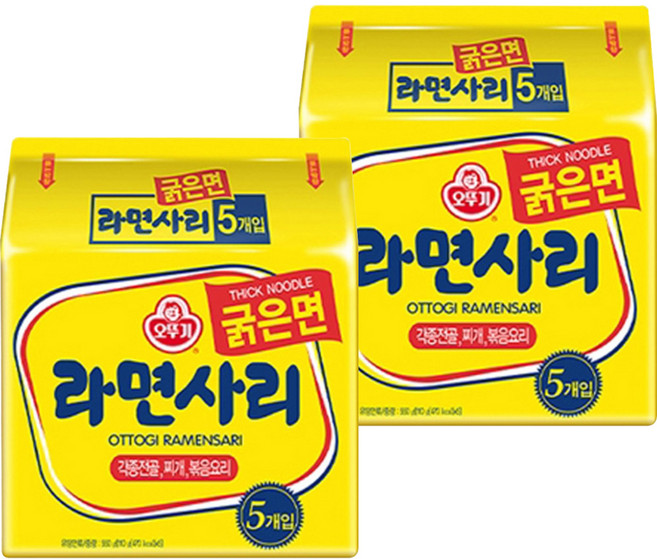 오뚜기 라면사리 굵은면 110g, 10개