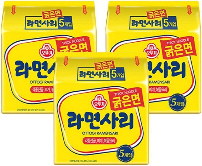 오뚜기 라면사리 굵은면 110g, 15개