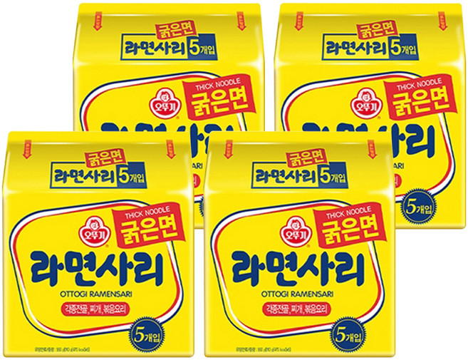 오뚜기 라면사리 굵은면 110g, 20개