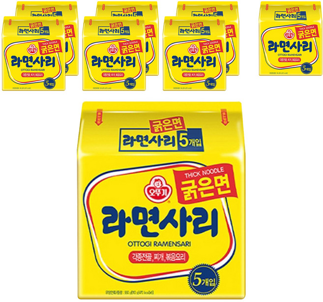 오뚜기 라면사리 굵은면 110g, 40개