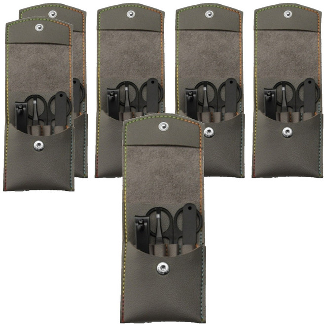 놀자리빙 클린맨 블랙에디션 네일 케어 도구 4종 세트, 그레이, 6세트