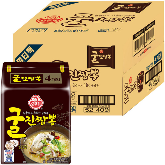 OTOKI 不倒翁 牡蠣海鮮風味湯麵 130g, 32包
