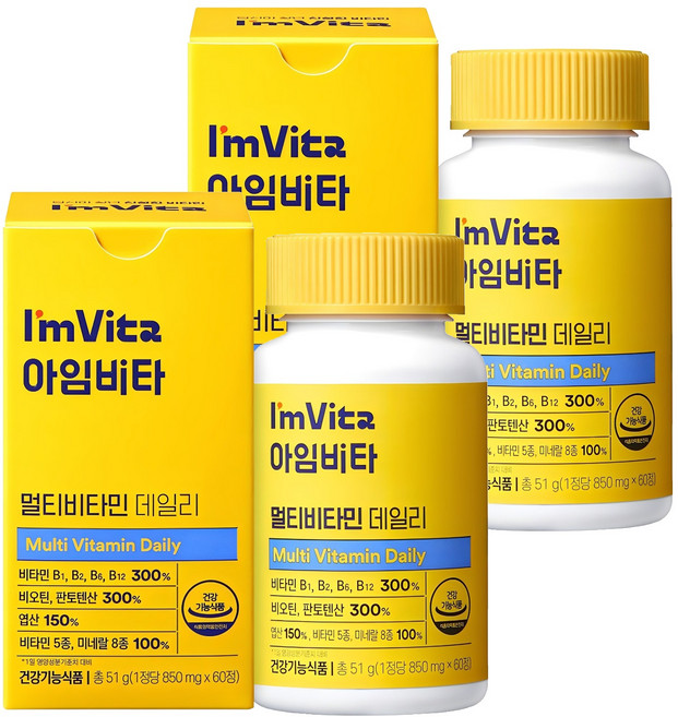 아임비타 데일리 멀티 비타민, 60정, 2개