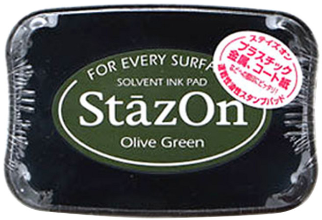 StazOn 잉크 글래스용 유성스탬프 SZ-51, Olive Green, 1개