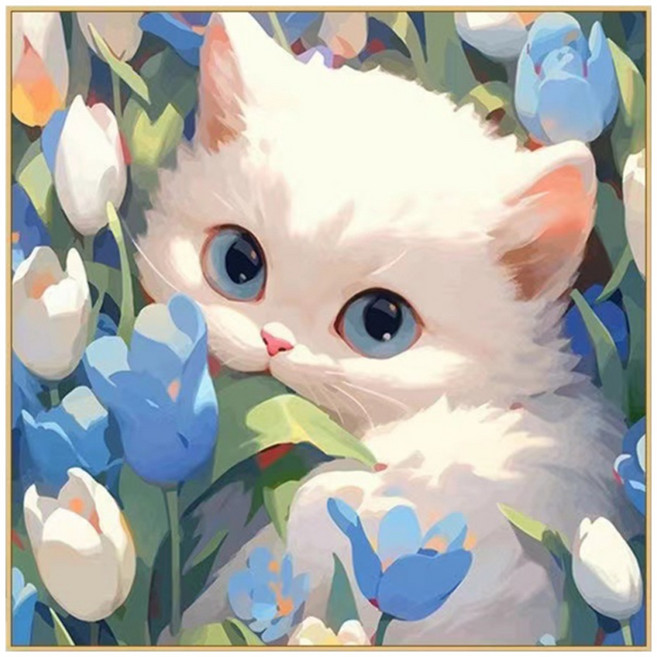 특별한상점 DIY 그림그리기 세트 30 x 30 cm, 고양이 1, 1개