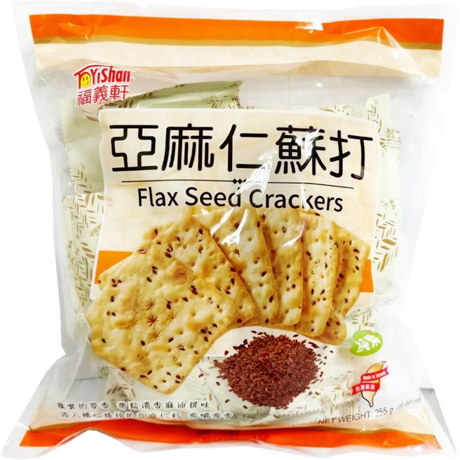 福義軒 亞麻仁蘇打餅, 255g, 1袋