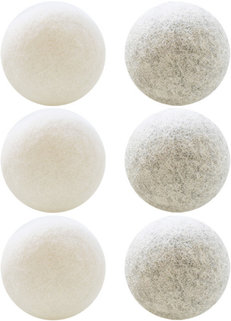 comet Home 烘衣羊毛球6件組, 白色，灰色, 1組