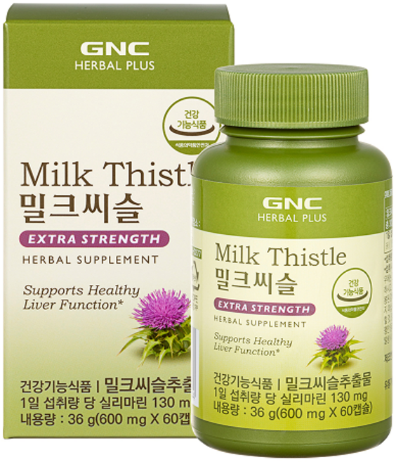 GNCHERBALPLUS 밀크시슬, 60정, 1개