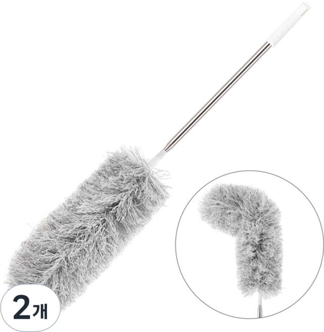 코멧 홈 길이조절 롱 먼지털이개, 혼합색상, 2개