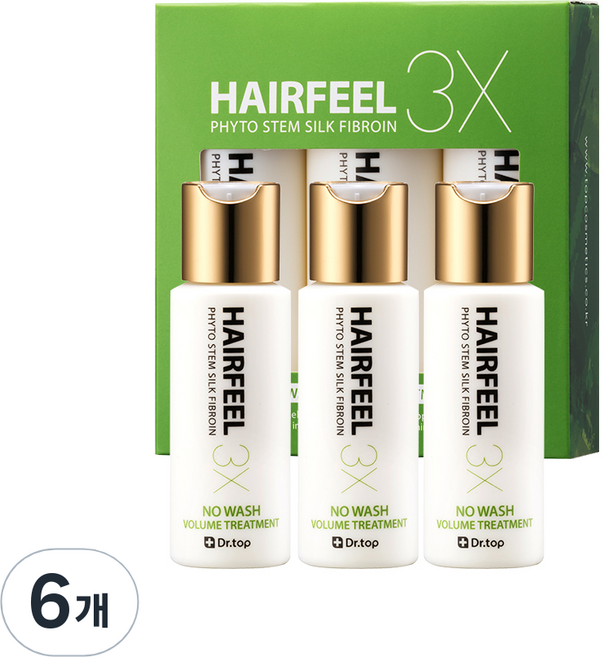 닥터탑 헤어필 3X 트리트먼트, 55ml, 6개