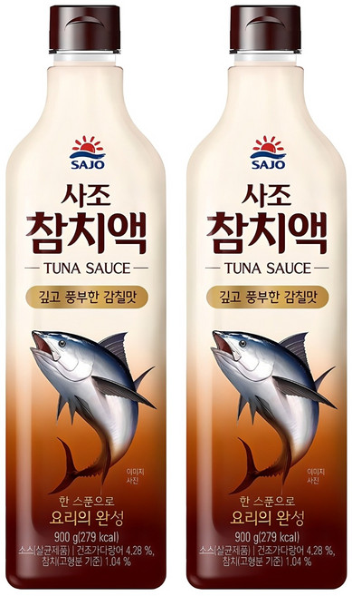 사조 참치액, 900g, 2개