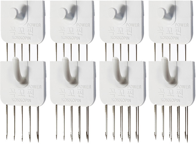 꼭꼬핀 파워 일자형 4p + U자형 4p 세트, 1세트