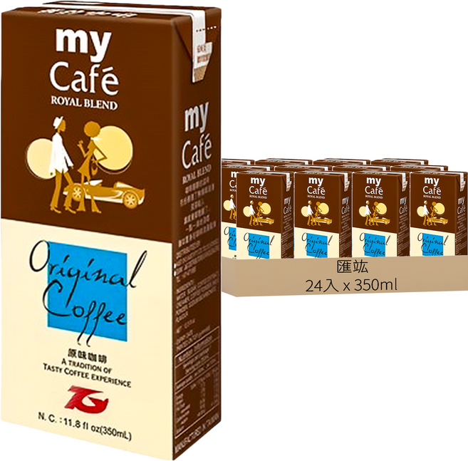 匯竑 阿薩姆 my cafe 我的咖啡, 350ml, 24入